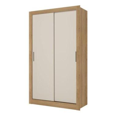 Imagem de Guarda Roupa Solteiro City 2 Portas Flex Capuccino Off White Menta - T