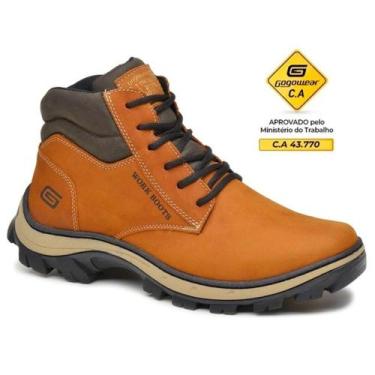 Imagem de Bota Masculino Segurança EPI CA Gogowear Couro Com IPI C.A 43.770, Fer