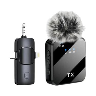 Imagem de Microfone Lavalier Sem Fio 2025 Com Redução De Ruído, Clip-on Para Gra