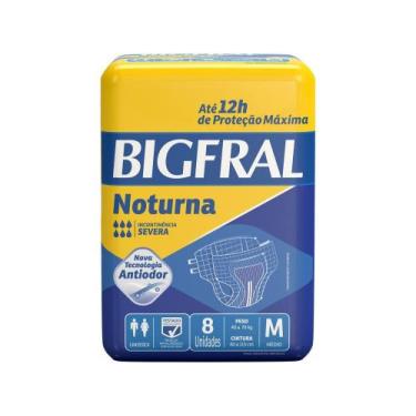Imagem de Fralda Geriátrica Bigfral M Noturna - 8 Unidades, 1 Unidade, 8, M