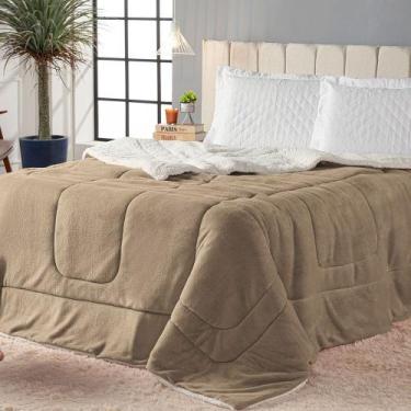 Imagem de Coberdrom Cobertor Sherpa Solteiro Soft Plush Lã de Carneiro Inverno -