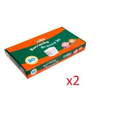 Imagem de Borracha Branca Leo Leo Nº20 Atacado 40 Unidades - Lynx Produções