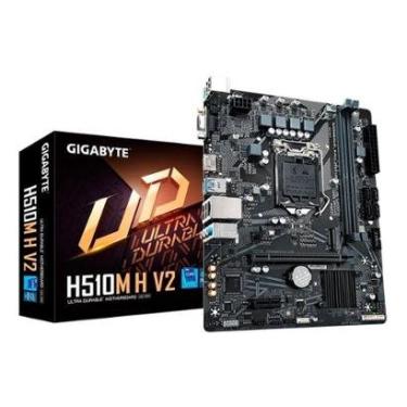 Imagem de Placa-Mãe Gigabyte H510M H V2, Intel LGA 1200, 10ª E 11ª Geração, mATX, DDR4, Preto - H510M H V2-Unissex