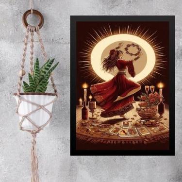 Imagem de Quadro Gravura Cigana - Ritual 45X34Cm - Com Vidro - Quadros On-Line