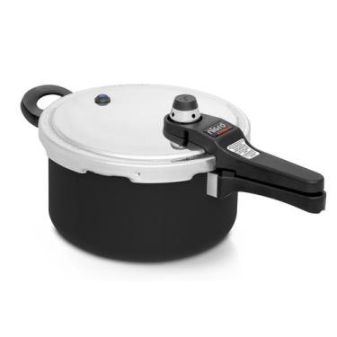 Imagem de Panela de Pressão Antiaderente 4,5 Litros Eterna Nigro, Preto, 4.5 L