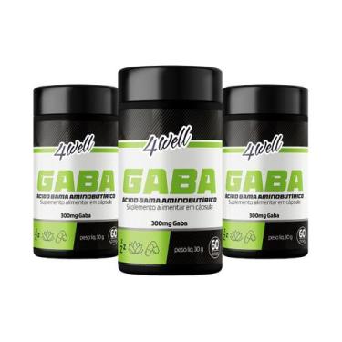 Imagem de Gaba 4well 300mg - 60 cápsulas - Combos 3 Potes