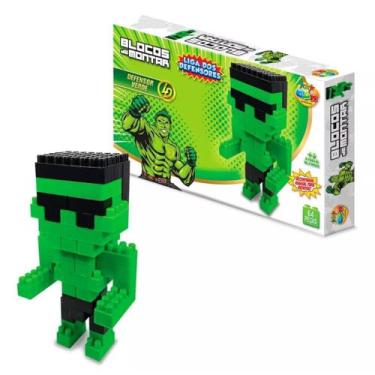 Imagem de Bloco De Montar Liga Dos Defensores 64 Pcs Infantil Presente - GGB, Ve