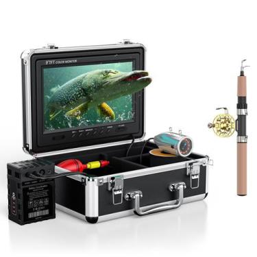 Imagem de Câmera de pesca subaquática Eyoyo LCD 1000TVL Fish Finder de 9 polegad