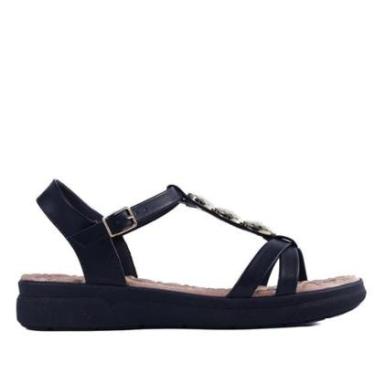 Imagem de Sandália Feminina Comfortflex 25-42403 Preto-Feminino