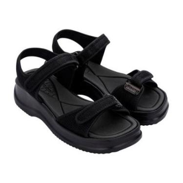 Imagem de Sandália Papete Extra Macia para Caminhada Feminina Azaleia Preto 36-Feminino