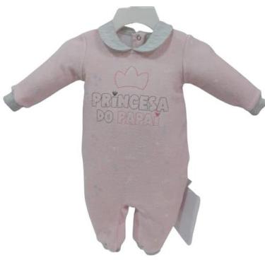 Imagem de Macacão Longo Plush Bebê Menina Inverno LeBhua Paraiso 13360, Rosa, M 