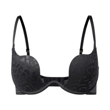 Imagem de Sutiã Push up Com Bojo E Renda Sólida, Confortável E Com Efeito De Lev