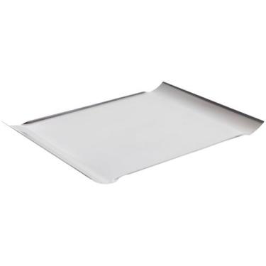 Imagem de Bandeja Tramontina Quadrata Retangular em Aço Inox Alto Brilho 57 x 32