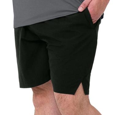 Imagem de Bermuda Zee Rucci Fitness  Masculina Plus Size, Ls preto, G1