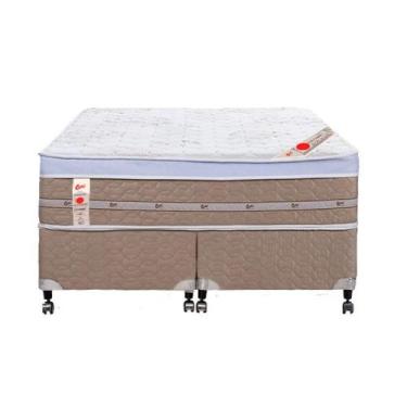 Imagem de Cama Box + Colchão Castor Com Massageador Queen Niponpedic One Face Te