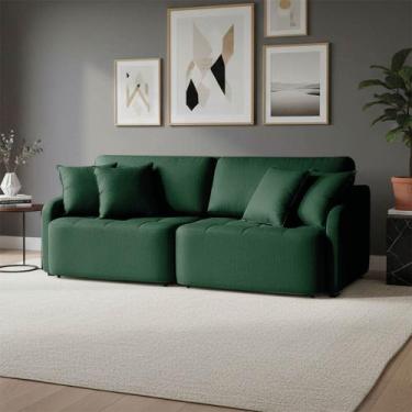 Imagem de Sofá 4 Lugares Retrátil Reclinável 220cm Breno Linho K01 - D Rossi - D