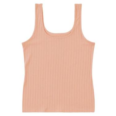 Imagem de Regata Feminina Viscose Stretch Canelada Malwee Ref. 89661, Laranja cl