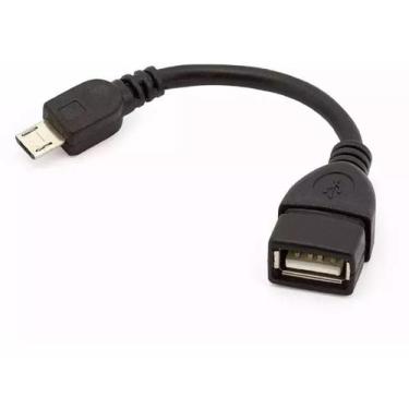 Imagem de Adaptador cabo otg usb x micro usb pendrive em celular v8 - Master