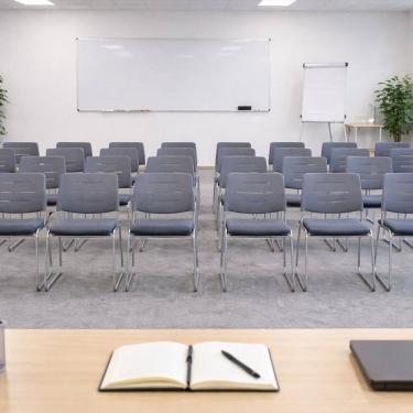 Imagem de Cadeira Escritório Interlocutor Fixa Tela Mesh Office Kanata Cinza