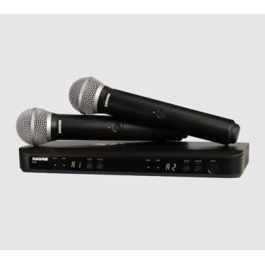 Imagem de Microfone sem fio Shure BLX288 PG58 duplo Profissional