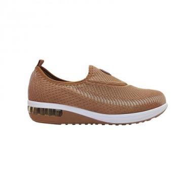 Imagem de Tênis Confortável Casual Feminino Modare 7320217, Bege, 38