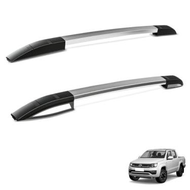 Imagem de Rack de Teto Longarina Amarok 2010 a 2025 Elite Aluminio Polido Bepo