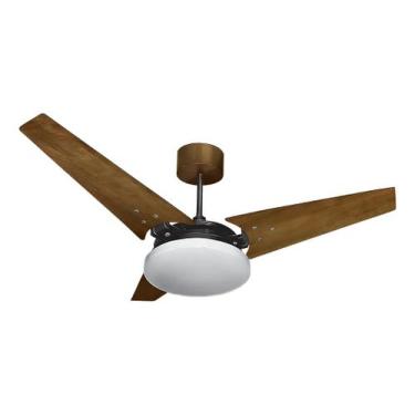 Imagem de Ventilador De Teto Beltempo Mira Led 6500k Preto/imbuia Estrutura Pret