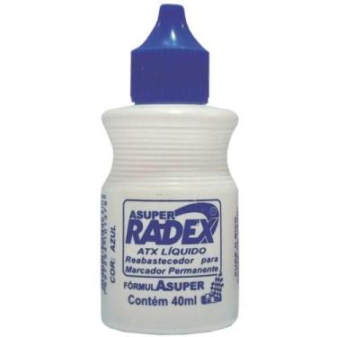 Imagem de Tinta Marcador Permanente Reabastecedor 40ML Azul CX.C/12 - Radex