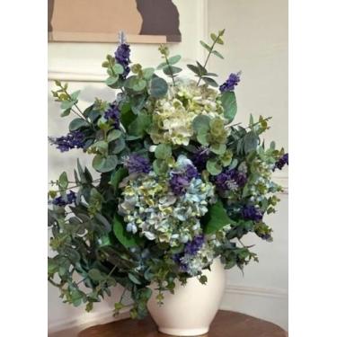 Imagem de Arranjo de Hortênsia Elegante Decoração Flores Artificiais - Sanson Br