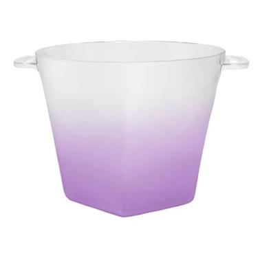 Imagem de Balde de Gelo Acrílico Roxo Degradê - 4250ml - LSC Toys