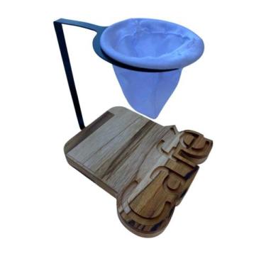Imagem de Coador de Café Portátil Multiusos Café Na Estrada Teca - Pelozatto