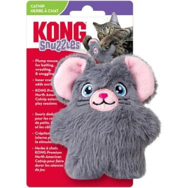 Imagem de Brinquedo Pelúcia KONG Cat Snuzzles Mouse Com Sons de Estalos e Catnip