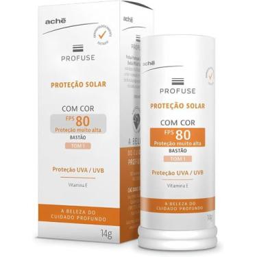 Imagem de Profuse Protetor Solar Facial com Cor Bastão FPS 80 Tom 1 (14g)