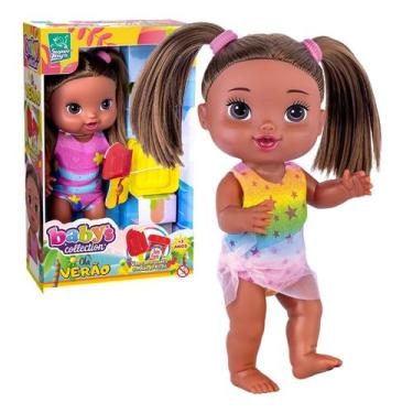 Imagem de Boneca Negra Olá Verão Com Massinha e Molde P/ Fazer Sorvete - Super T