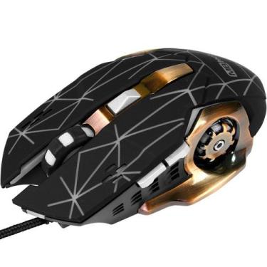 Imagem de Mouse Optico Gamer Com Fio Computador Laptop Notebook Jogos - BR