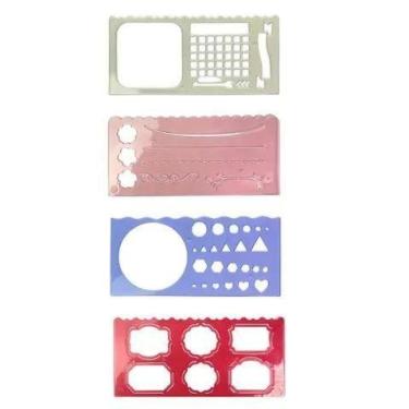 Imagem de Régua Stencil Lilac Fields Molin - 14,6 cm x 6,8 cm
