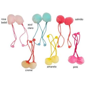 Imagem de ELÁSTICO XUXINHA DE CABELO COM POMPOM INFANTIL ref.: 85763 - FASHION J
