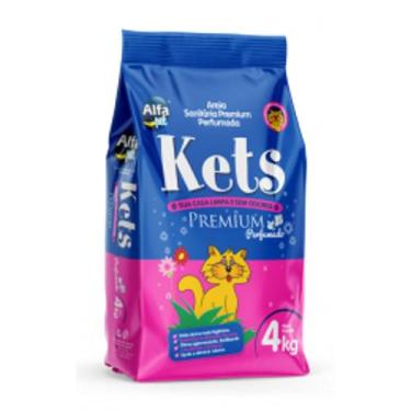 Imagem de Areia sanitária para gatos kets premium 4kg - NACIONAL
