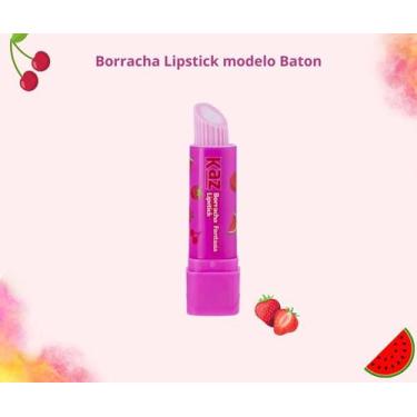 Imagem de BORRACHA FANTASIA LIPSTICK KAZ ESTILO BATON Cor:Rosa - KAZzz, Rosa