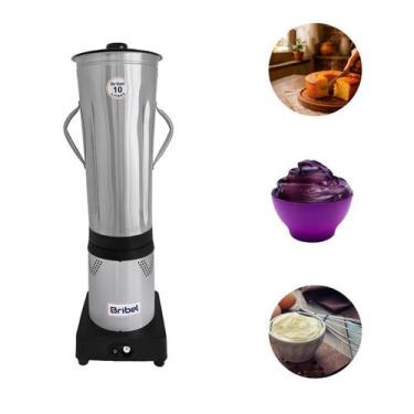 Imagem de Liquidificador Industrial 10 Litros Baixa Rotação 1200w Aço Inox Bivol