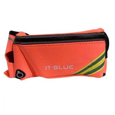 Imagem de Pochete Esportiva com Porta Hidratação LE-3716 It-Blue, Laranja