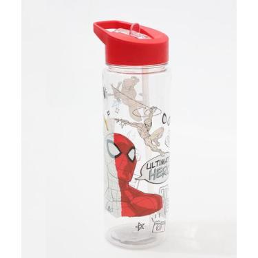 Imagem de Garrafa Squeeze Estampa Homem Aranha 680ML Vermelho-06098 - MARVEL, UN