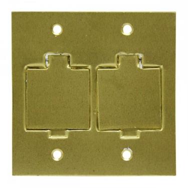 Imagem de Espelho Placa P/Piso Metal 4X4 2 Tomada Teleb Stampla - Vacofer