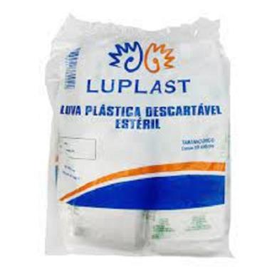 Imagem de Luva Plástica Estéril Descartável Luplast C/ 300 Unidades