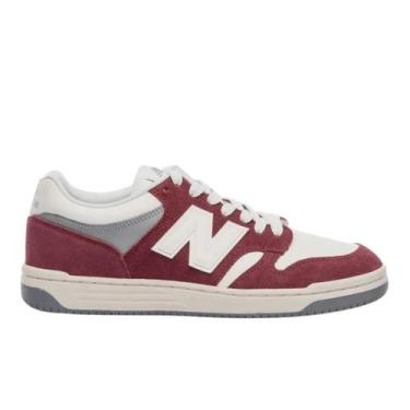 Imagem de Tênis New Balance 480 Low Unissex Estilo Casual Vintage, Vermelho, 37