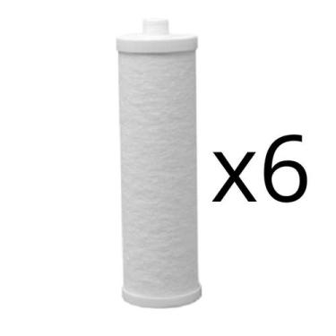 Imagem de KIT 06 UN Refil Para Filtro De Água Acquamil Max Cod 101023 compatível
