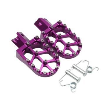 Imagem de Pedaleiras Universais Coloridas CNC Para Motocicletas HONDA CRF XR 50 