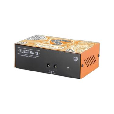 Imagem de Fonte Linear Electra 12 para 12 Pedais de Efeito Não Produz Interferência de Rádio Frequência Preto Hayonik 9VDC 2000MA