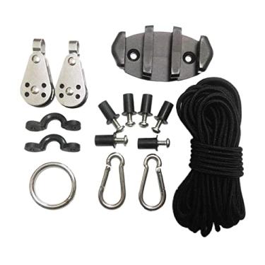 Imagem de Fancyes Kit de carrinho de âncora para canoas para caiaque MARINE Olhos Poços Porcas Parafusos Acessórios para caiaque Presilha Rigging Ring Polias
