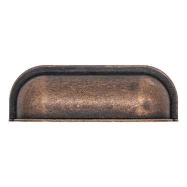 Imagem de Puxador De Moveis Antigos Coloniais Concha Ouro Velho Gaveta (Bronze Envelhecido)